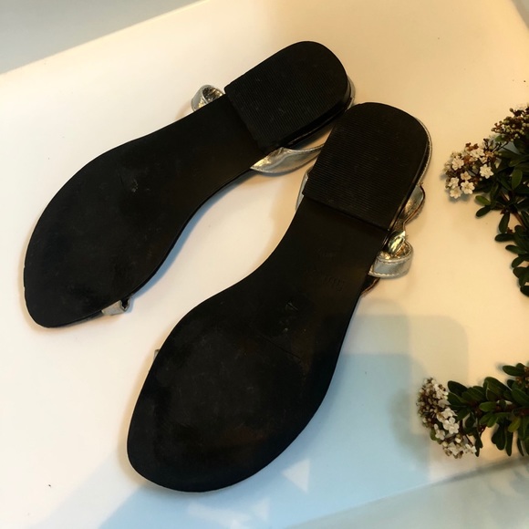 Silver sandals with sparkle jewels! - Picture 3 of 4